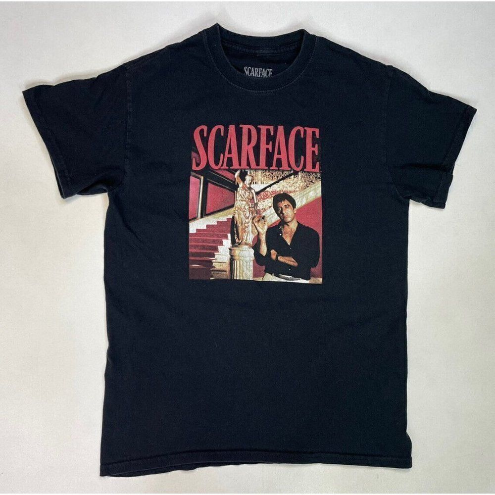 Scarface Movie Graphic T-shirt Women Small Black Short Sleeve
